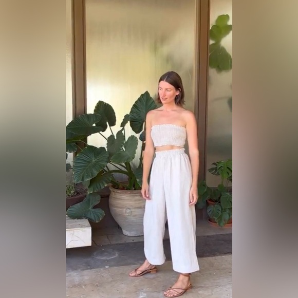 Christy Dawn The Luna Pant in Oatmeal Linen EUC - Picture 4 of 9